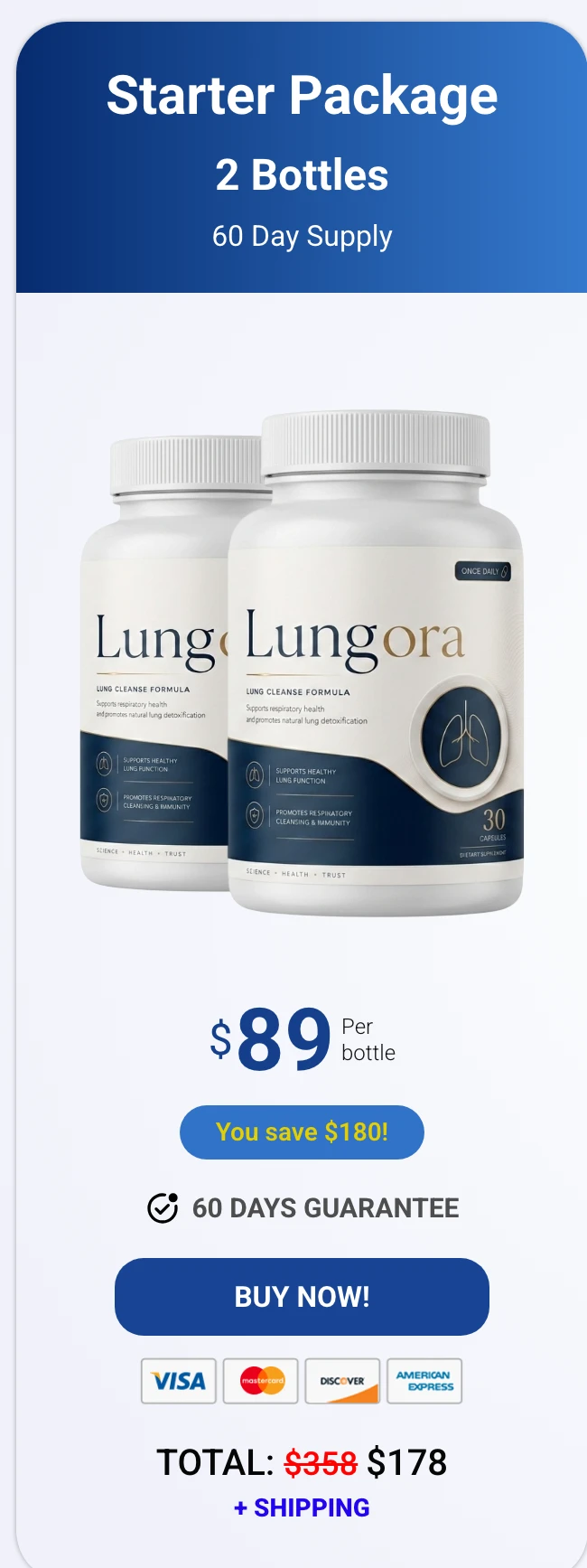Lungora 2 bottles