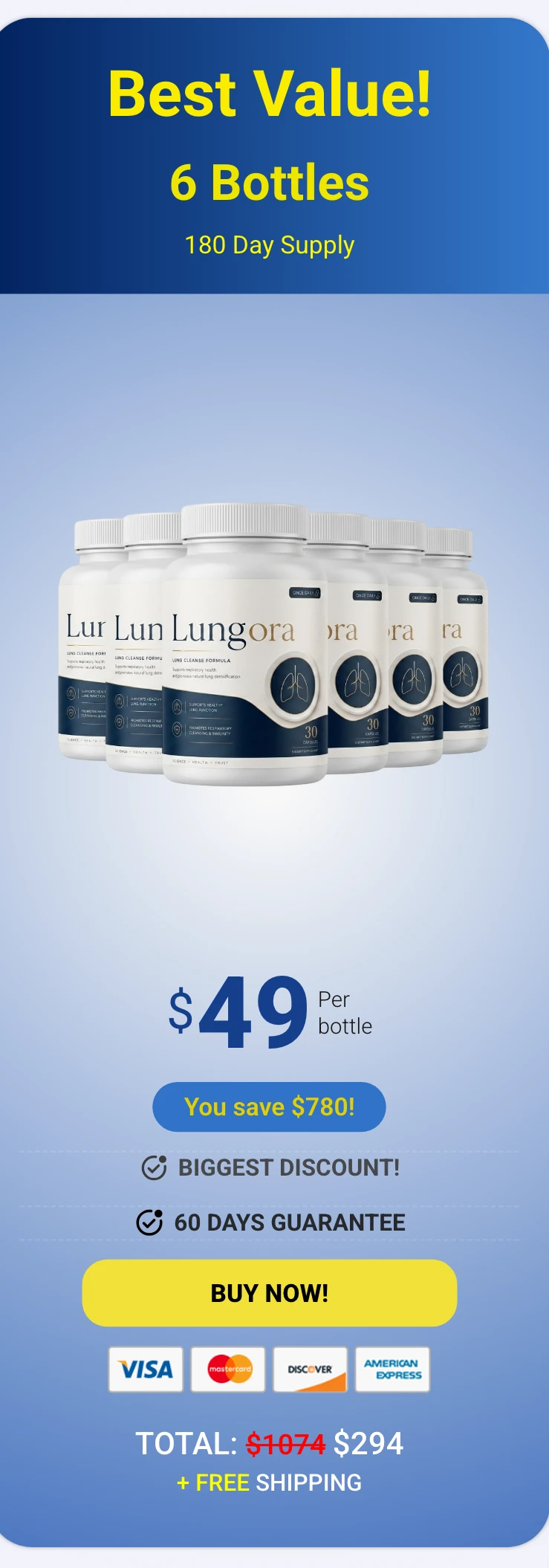 Lungora 6 bottles